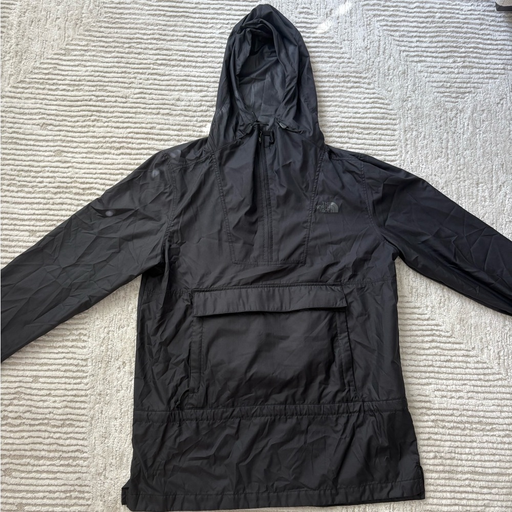 Women’s The North Face Fanorak packable Half Zip Wind Jacket- XS- Black